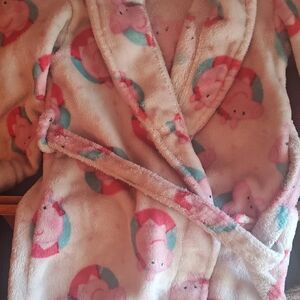 Peppa Pig Pink and White Plush Toddler Robe